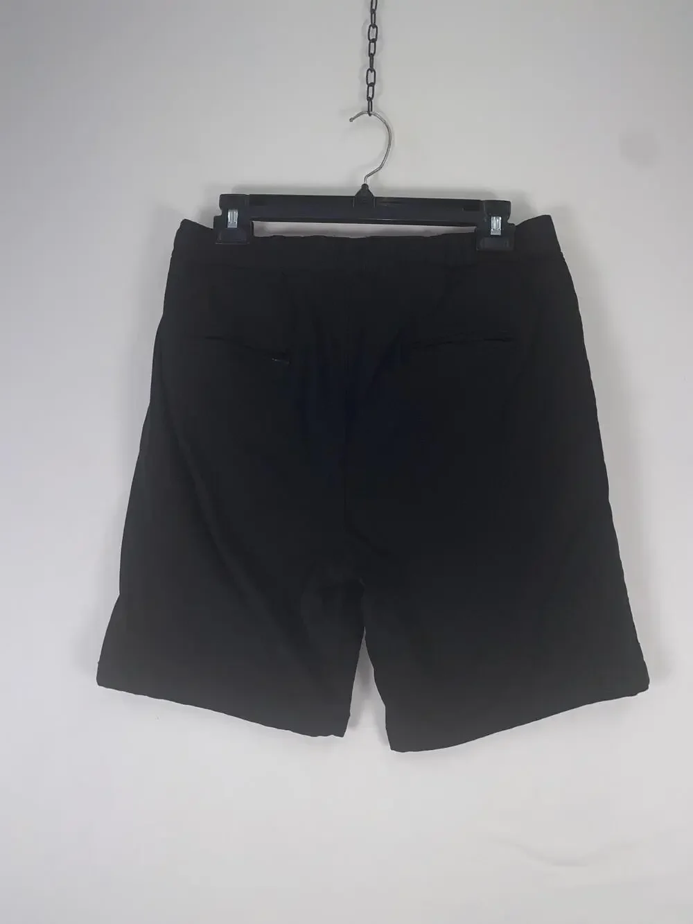 Essex Crossing Shorts Mens 31 Black Chino Elastic Waist Stretch Casual